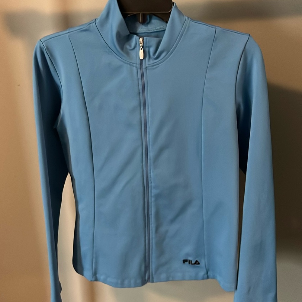 Women’s Fila blue athletic jacket in medium